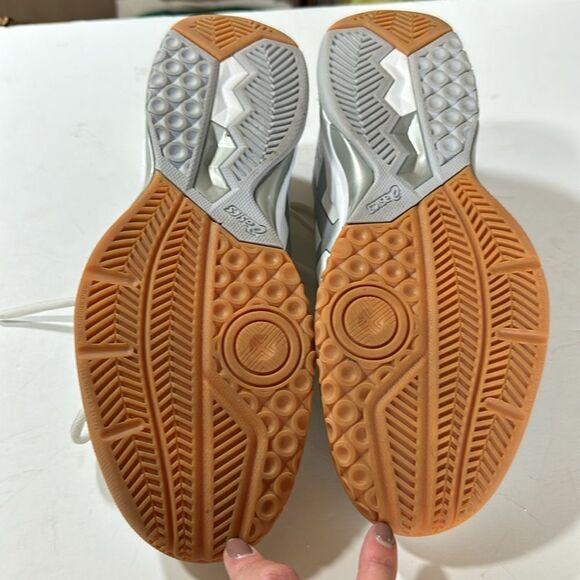 ASICS Women's GEL-Rocket 8 Volleyball Shoes White/Silver Size 10.5 - Picture 11 of 14